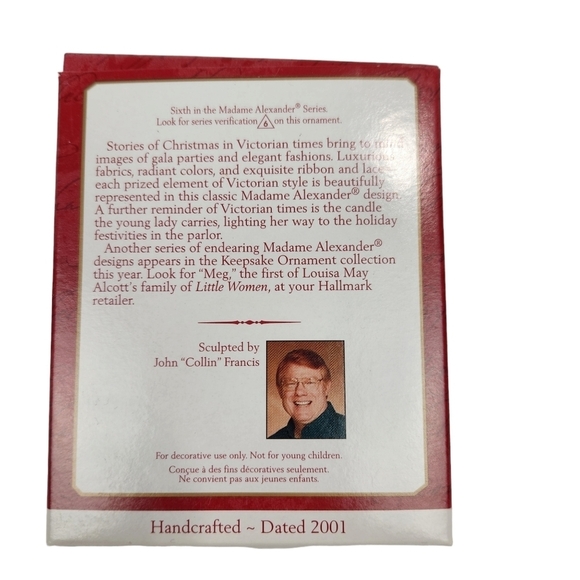 Hallmark Keepsake Ornaments Vintage Victorian Christmas Madame Alexander 2001 - Picture 5 of 6